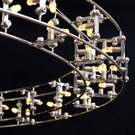 Aura Orbital Halo LED Chandelier