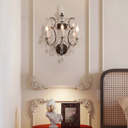 Rustline Traditional Crystal Wall Sconce