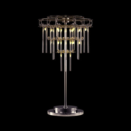 Aura Tiered Glass Rod Table Lamp