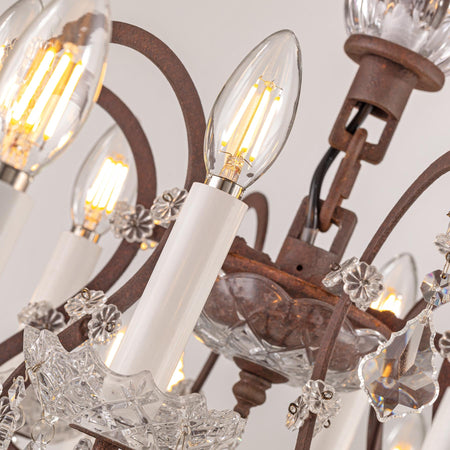 Rustline 18-Light Crystal Chandelier