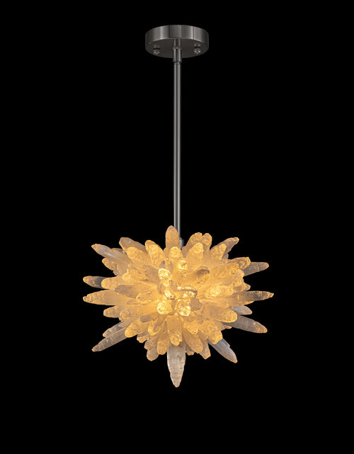 Load image into Gallery viewer, Crystalline Natural Selenite Cluster Pendant
