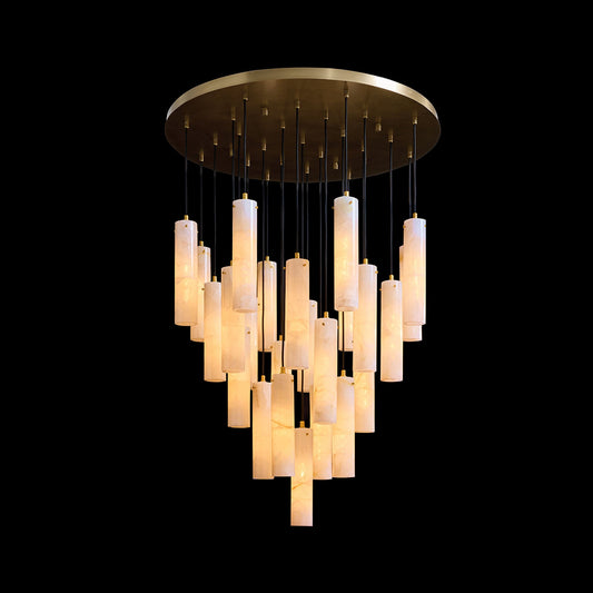 Pluvia Alabaster Cascade Chandelier