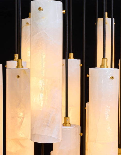 Load image into Gallery viewer, Pluvia Alabaster Cascade Chandelier
