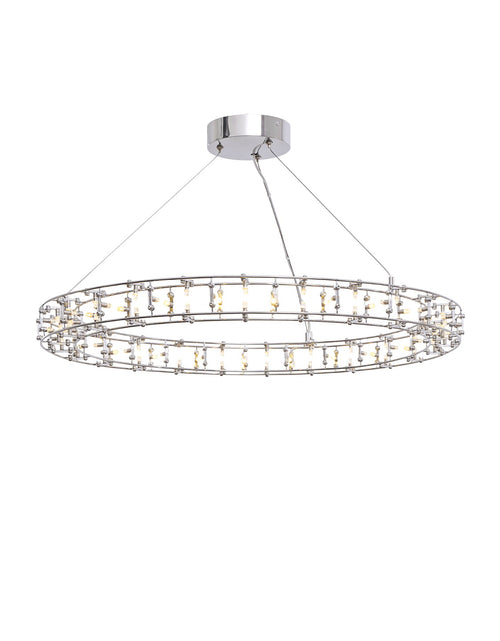 Load image into Gallery viewer, Aura Orbital Halo LED Chandelier
