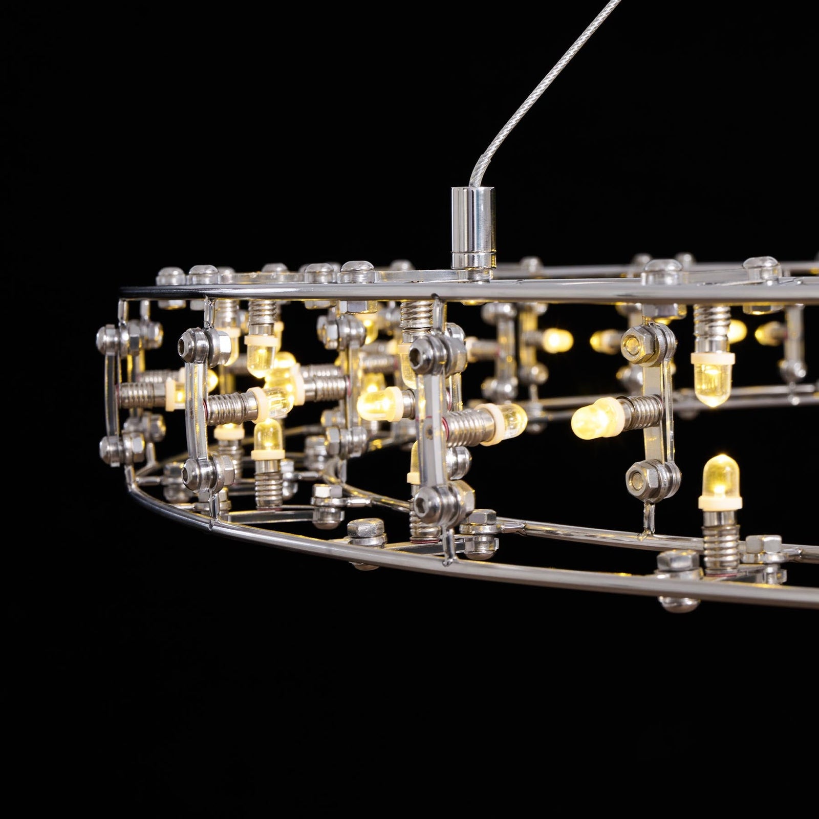 Aura Orbital Halo LED Chandelier