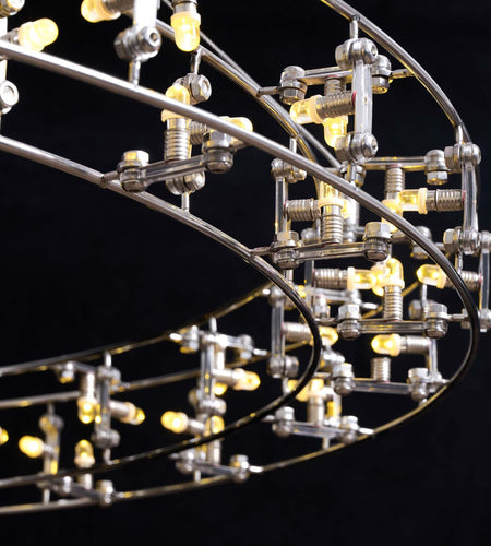 Aura Orbital Halo LED Chandelier