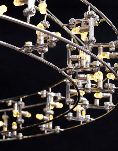 Load image into Gallery viewer, Aura Orbital Halo LED Chandelier
