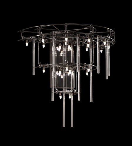 Aura Tiered Glass Rod Wall Sconce