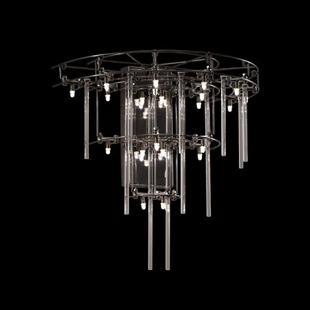 Aura Tiered Glass Rod Wall Sconce