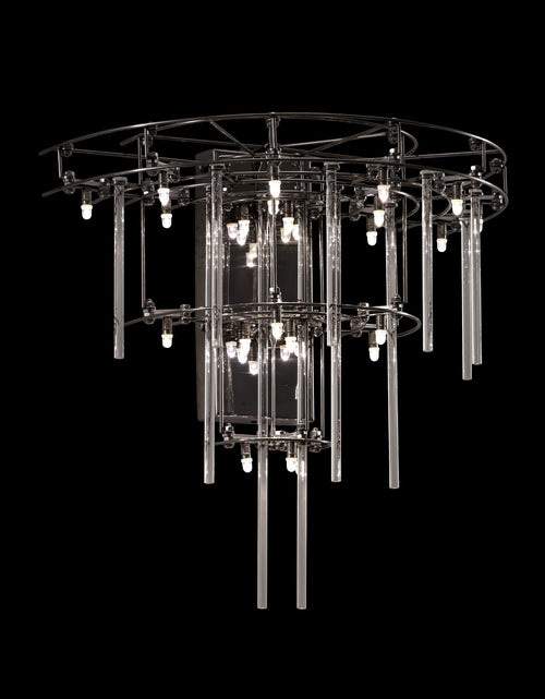 Load image into Gallery viewer, Aura Tiered Glass Rod Wall Sconce
