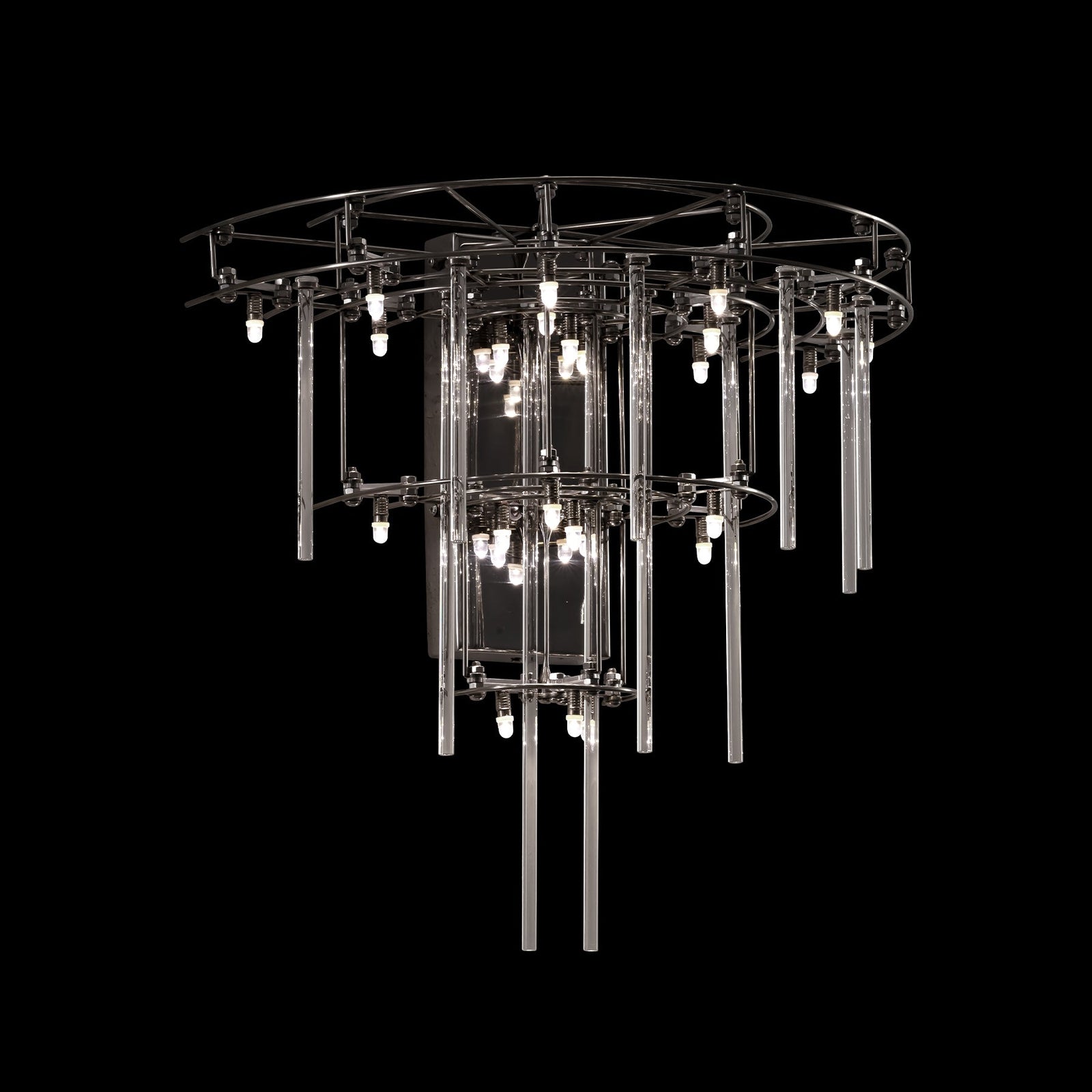 Aura Tiered Glass Rod Wall Sconce