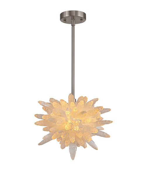 Load image into Gallery viewer, Crystalline Natural Selenite Cluster Pendant
