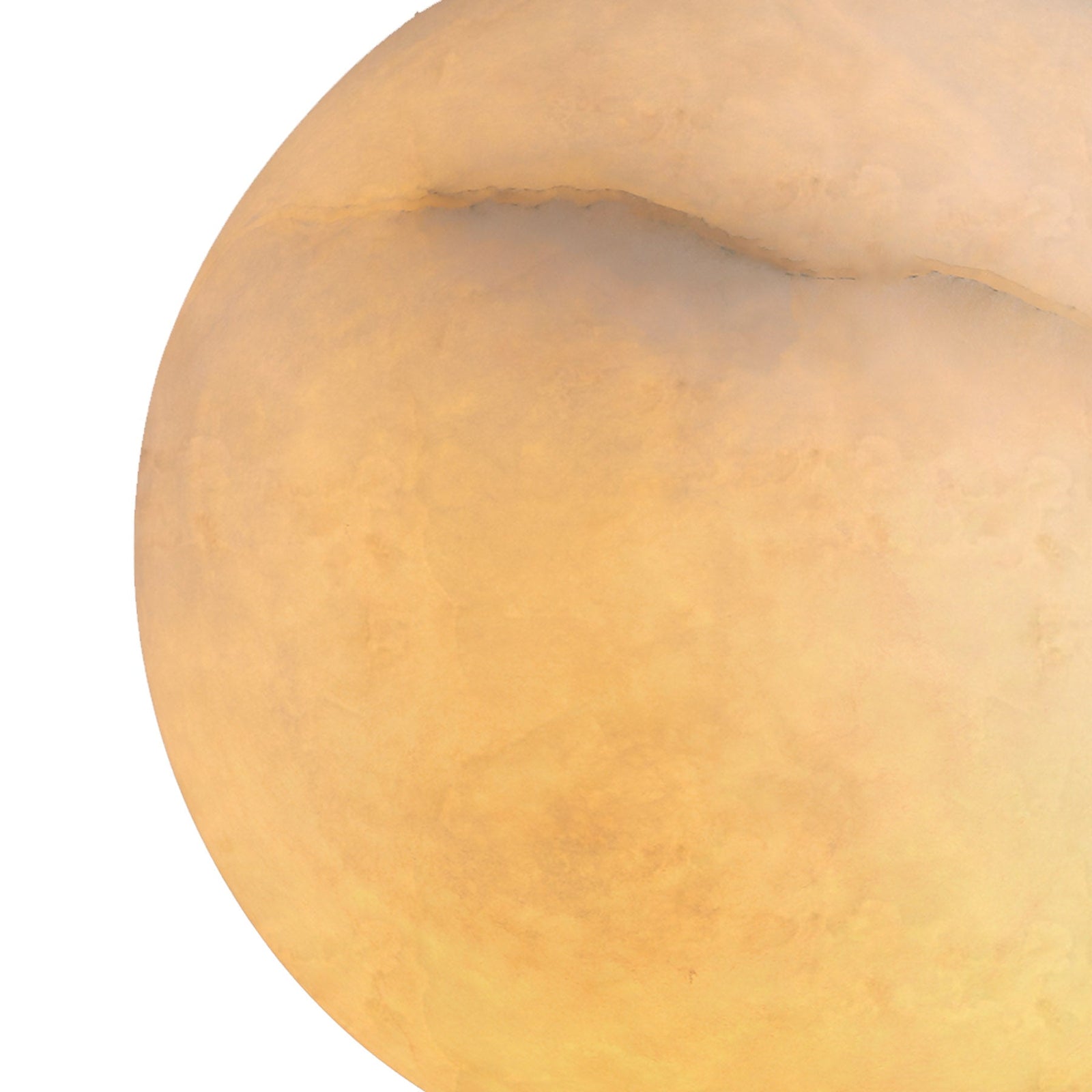 Moonlit Natural Alabaster Globe Pendant