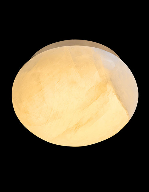Load image into Gallery viewer, Calista Natural Calcite Stone Dome Flush Mount
