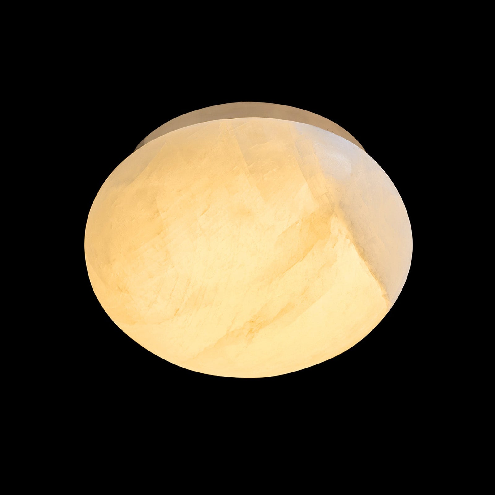 Calista Natural Calcite Stone Dome Flush Mount