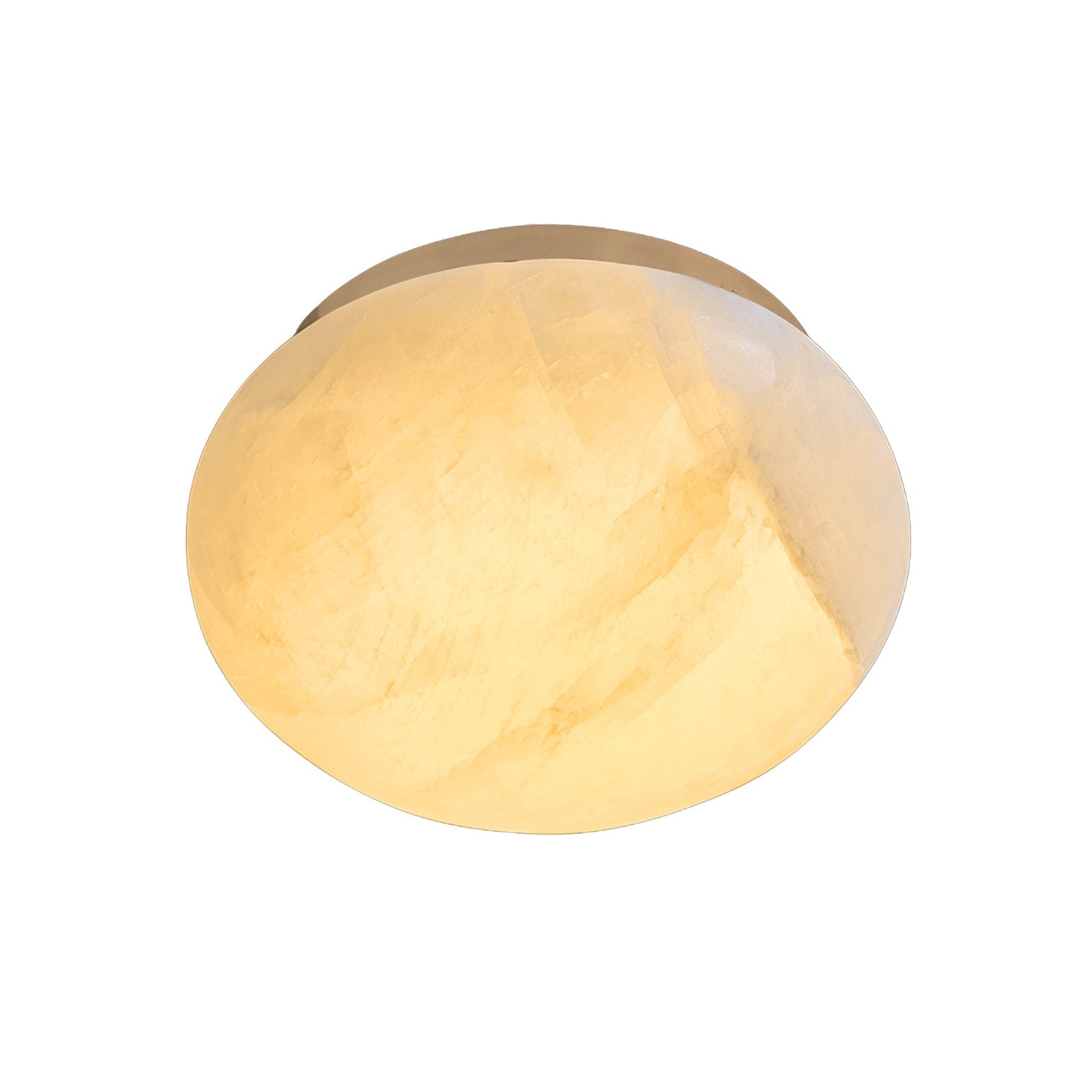 Calista Natural Calcite Stone Dome Flush Mount