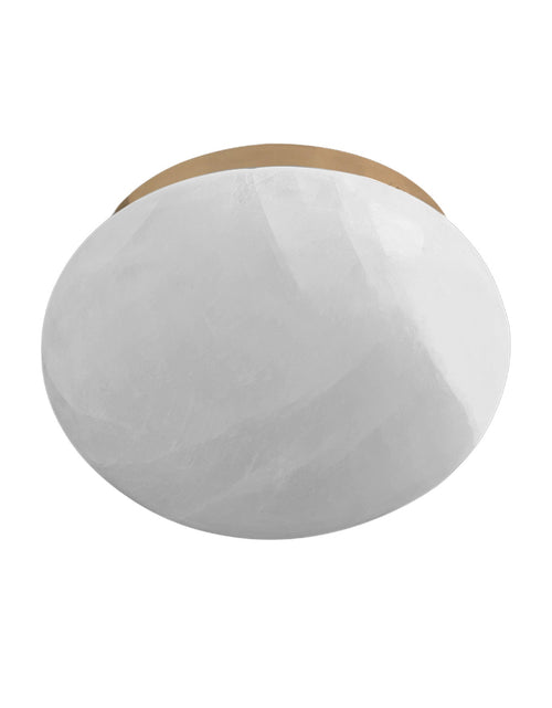 Load image into Gallery viewer, Calista Natural Calcite Stone Dome Flush Mount
