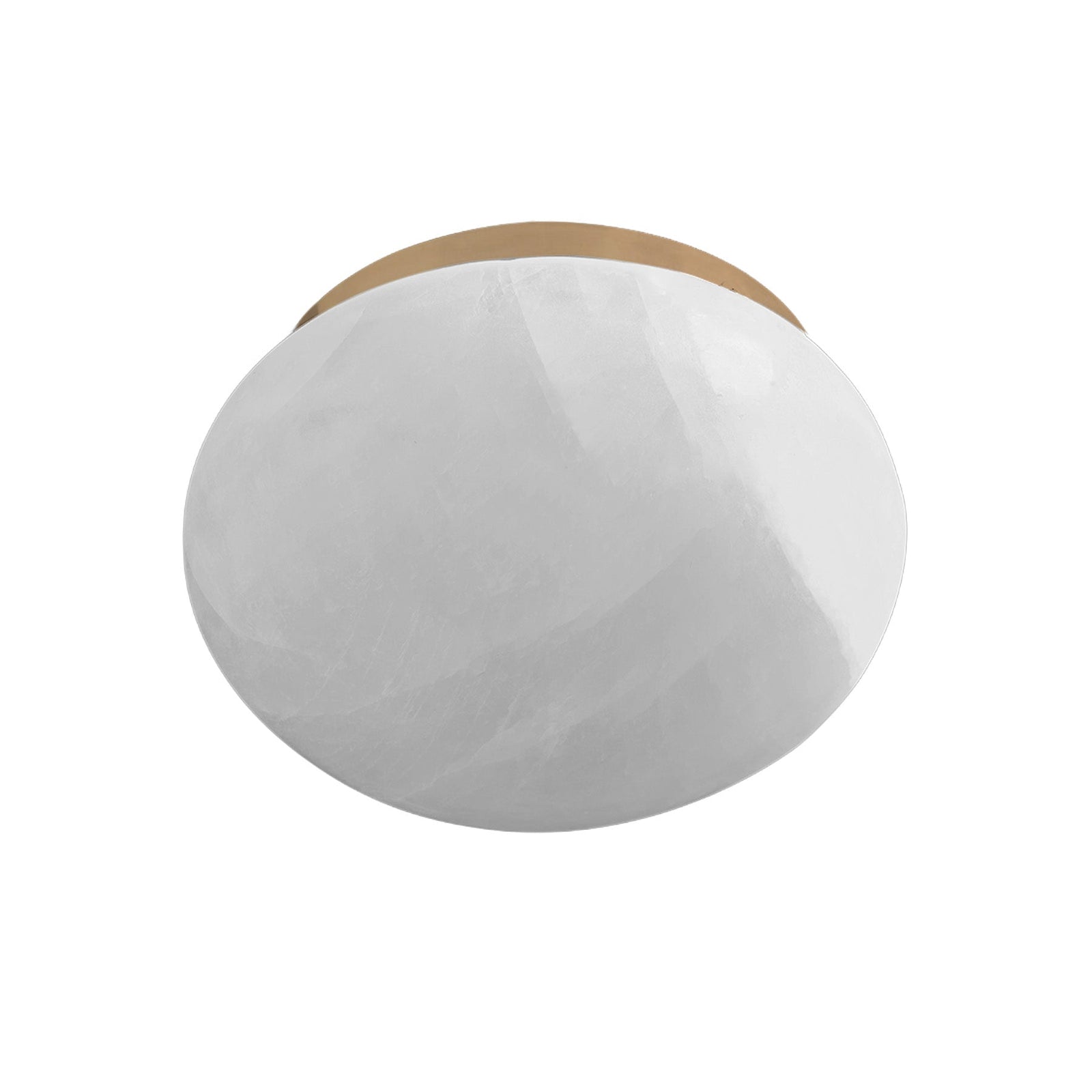 Calista Natural Calcite Stone Dome Flush Mount