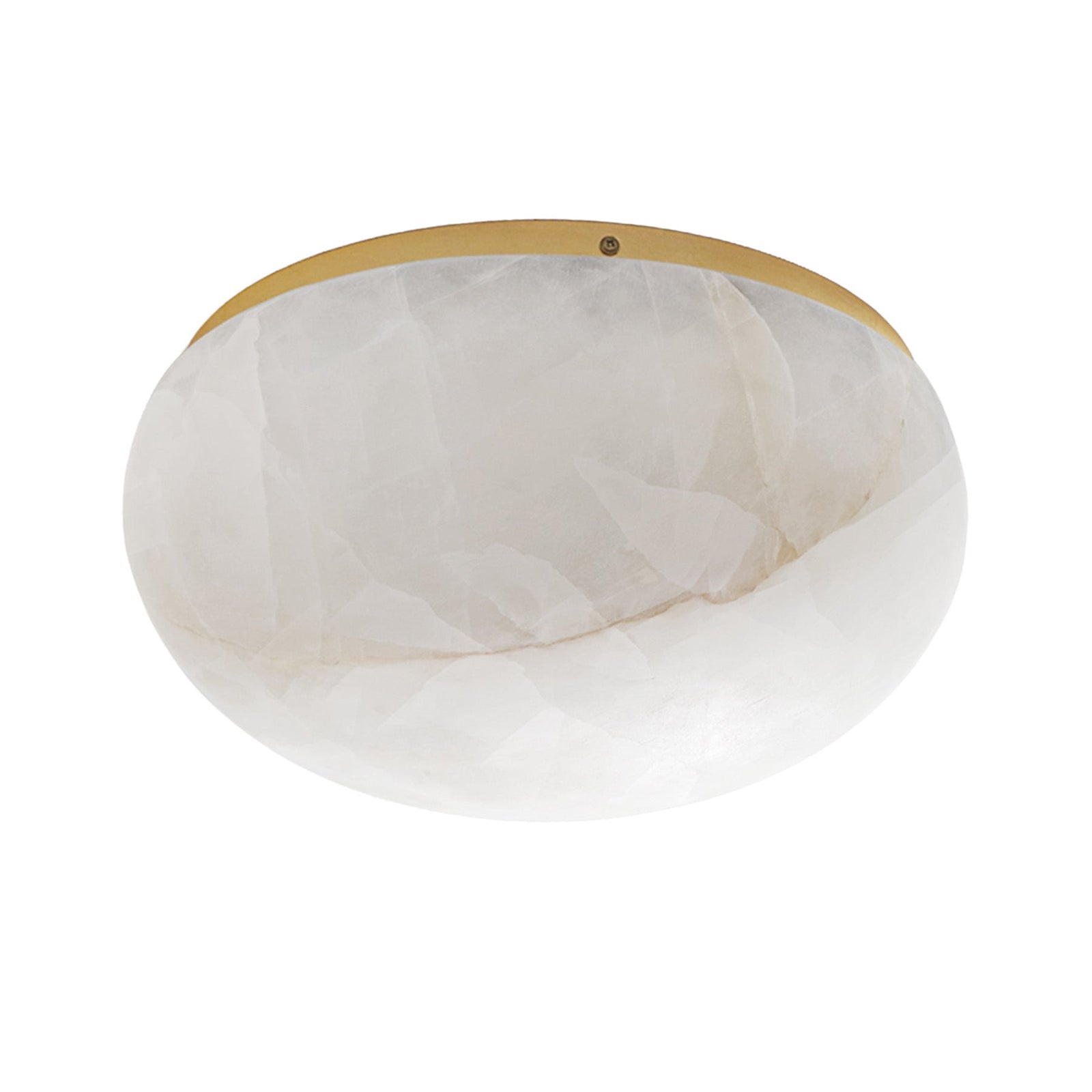 Calista Natural Calcite Stone Dome Flush Mount