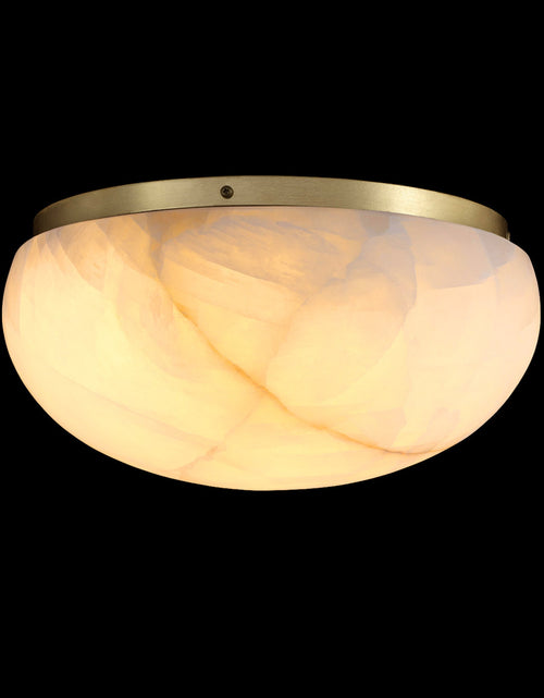 Load image into Gallery viewer, Calista Natural Calcite Stone Dome Flush Mount
