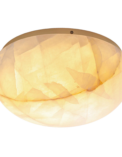 Load image into Gallery viewer, Calista Natural Calcite Stone Dome Flush Mount
