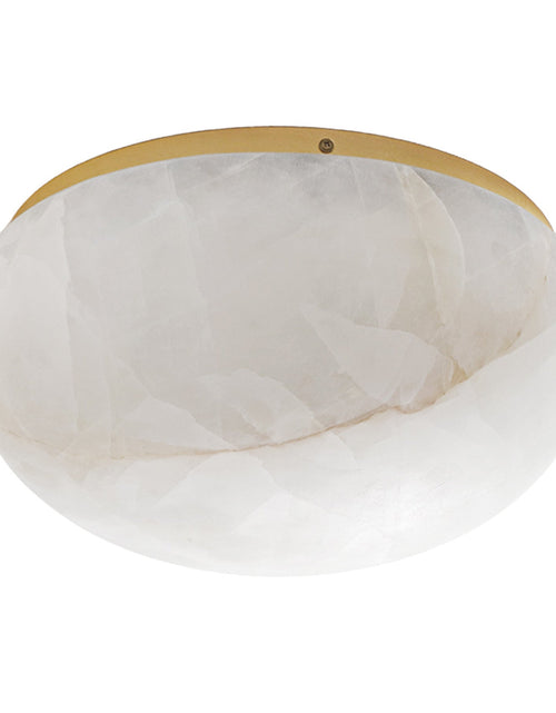 Load image into Gallery viewer, Calista Natural Calcite Stone Dome Flush Mount
