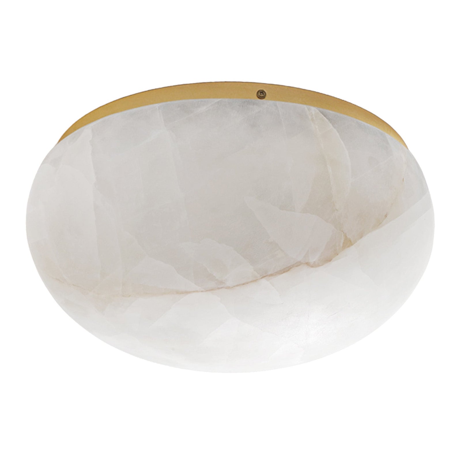 Calista Natural Calcite Stone Dome Flush Mount