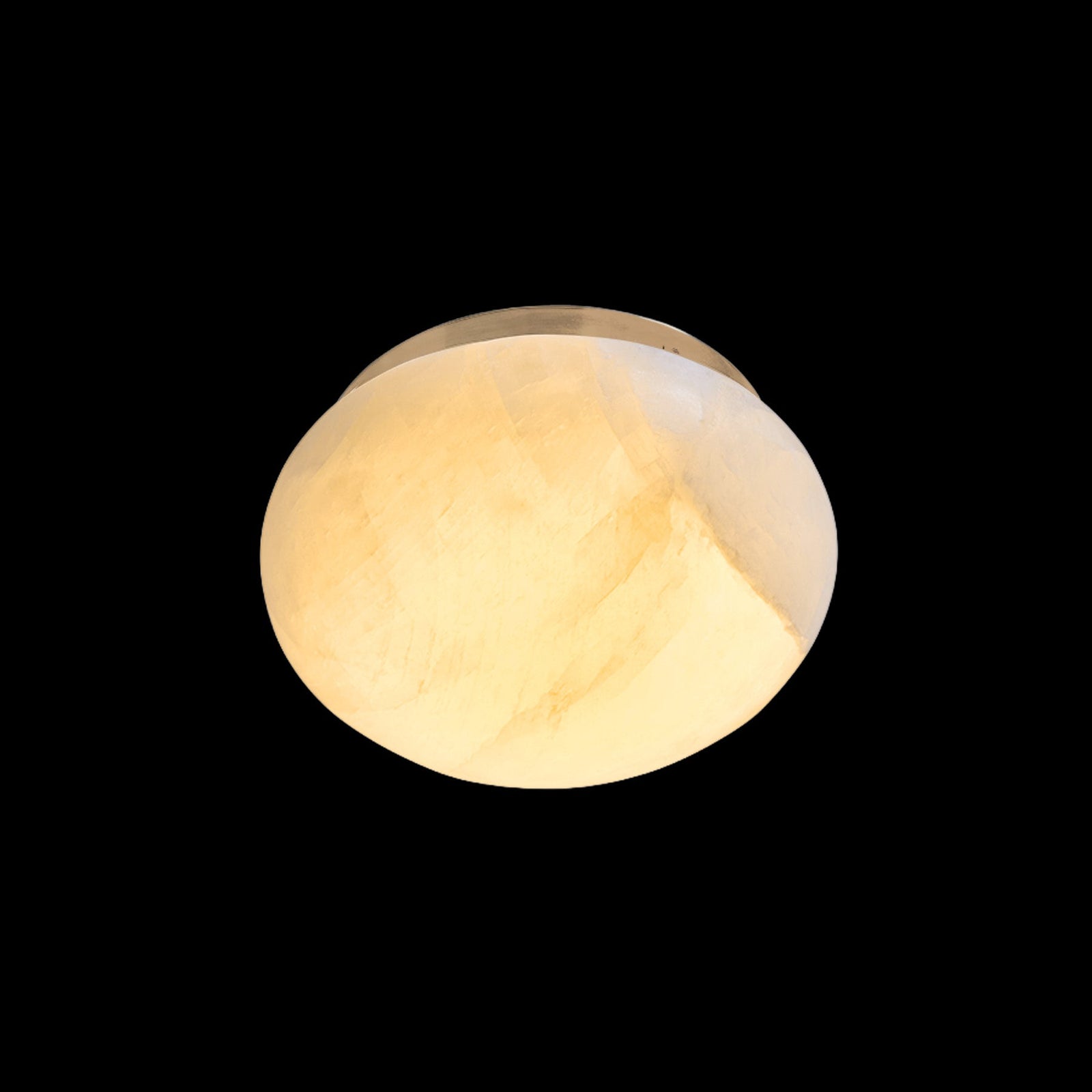 Calista Natural Calcite Stone Dome Flush Mount