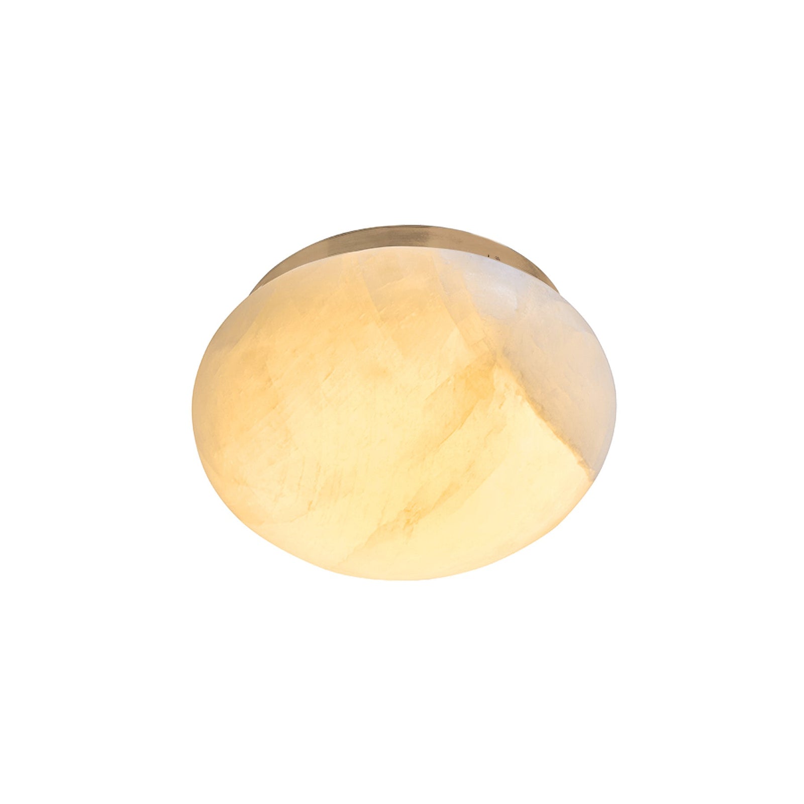 Calista Natural Calcite Stone Dome Flush Mount