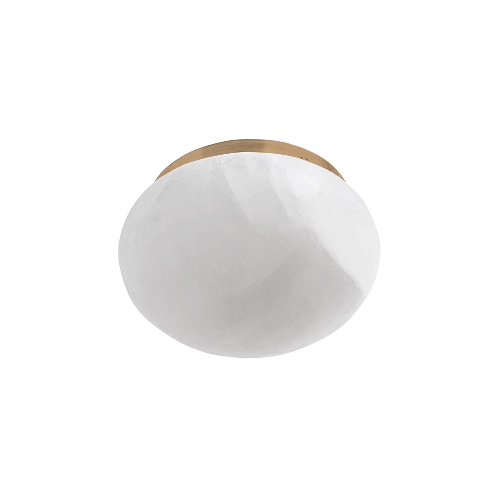 Calista Natural Calcite Stone Dome Flush Mount