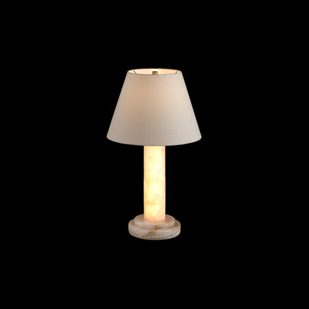 Calista Natural Calcite Column Table Lamp