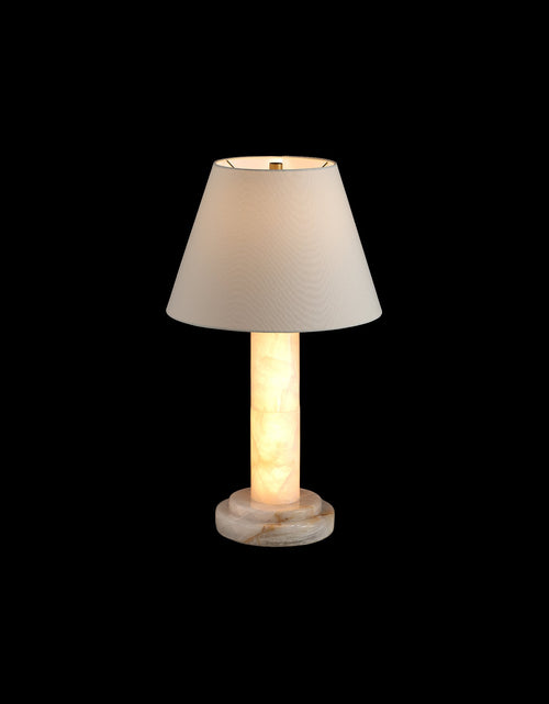 Load image into Gallery viewer, Calista Natural Calcite Column Table Lamp
