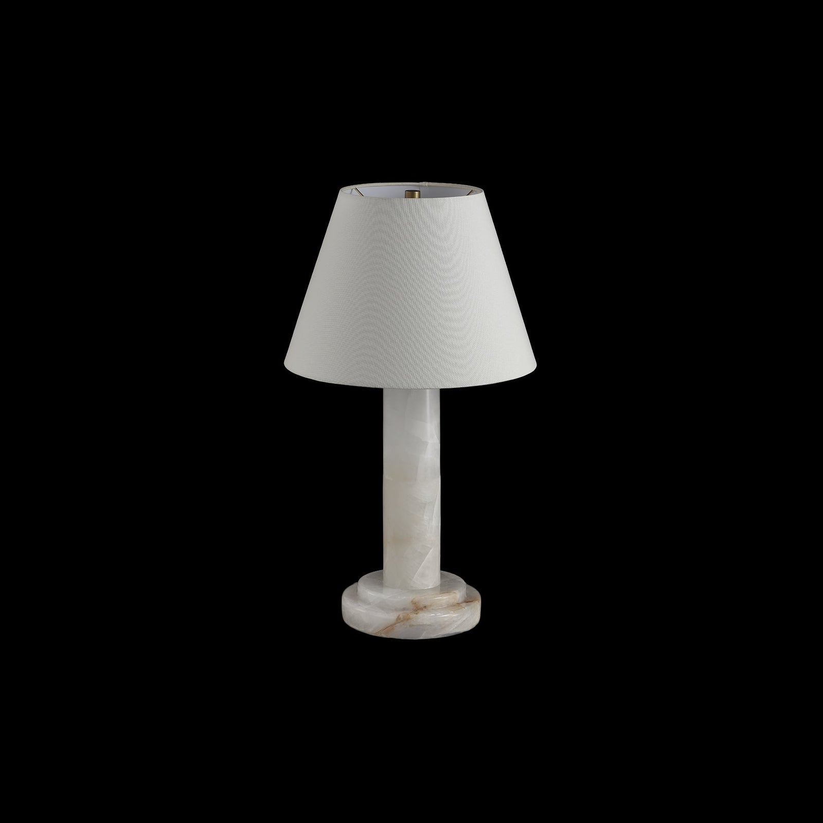 Calista Natural Calcite Column Table Lamp