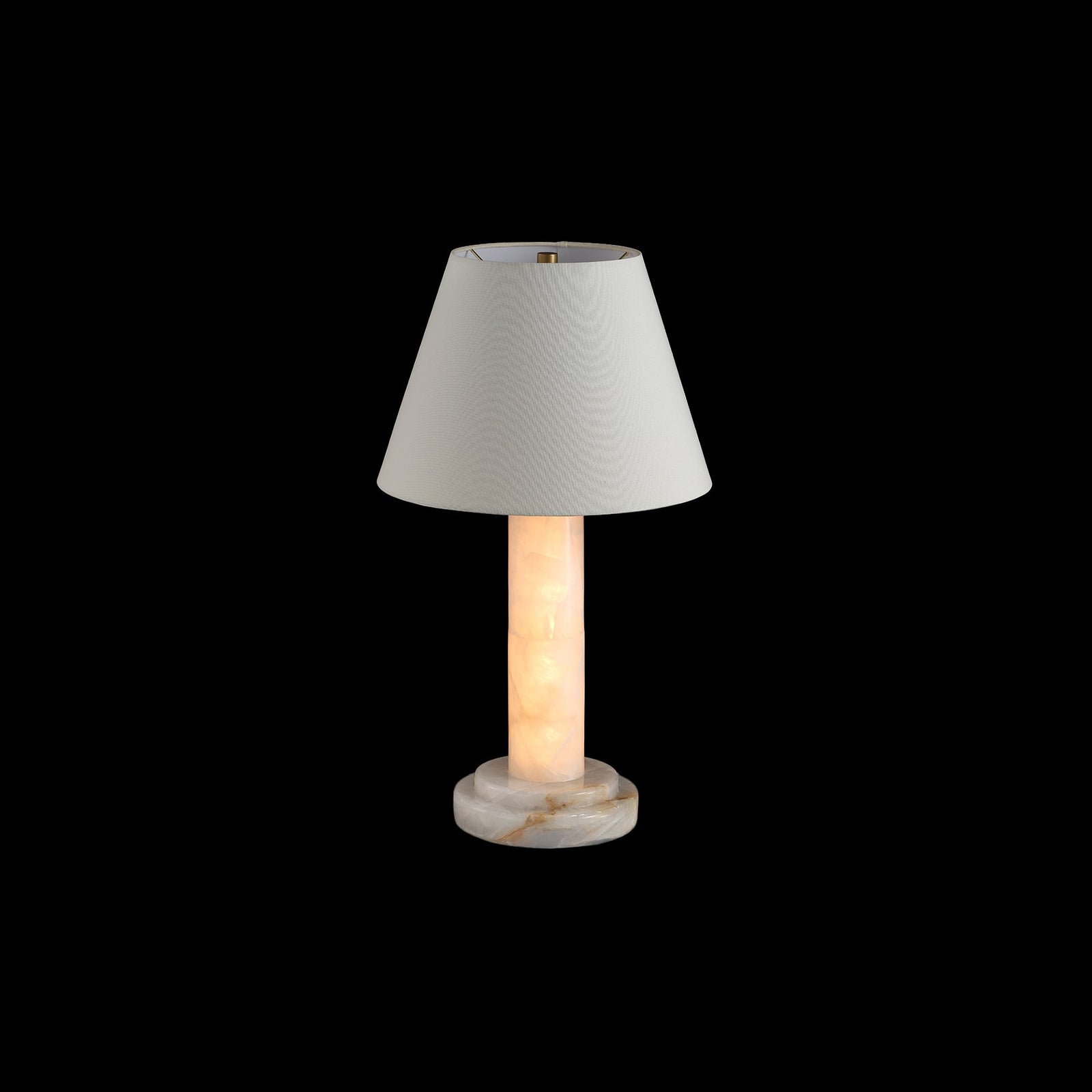 Calista Natural Calcite Column Table Lamp