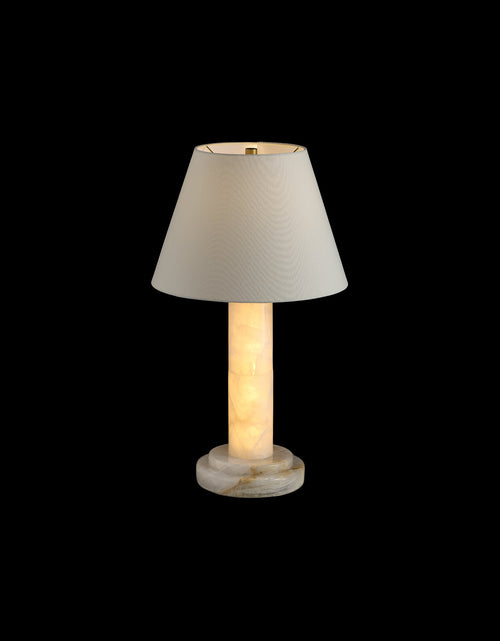 Load image into Gallery viewer, Calista Natural Calcite Column Table Lamp
