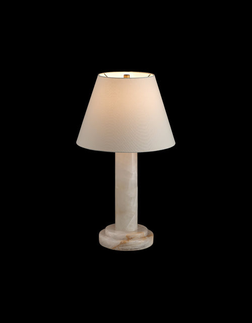 Load image into Gallery viewer, Calista Natural Calcite Column Table Lamp
