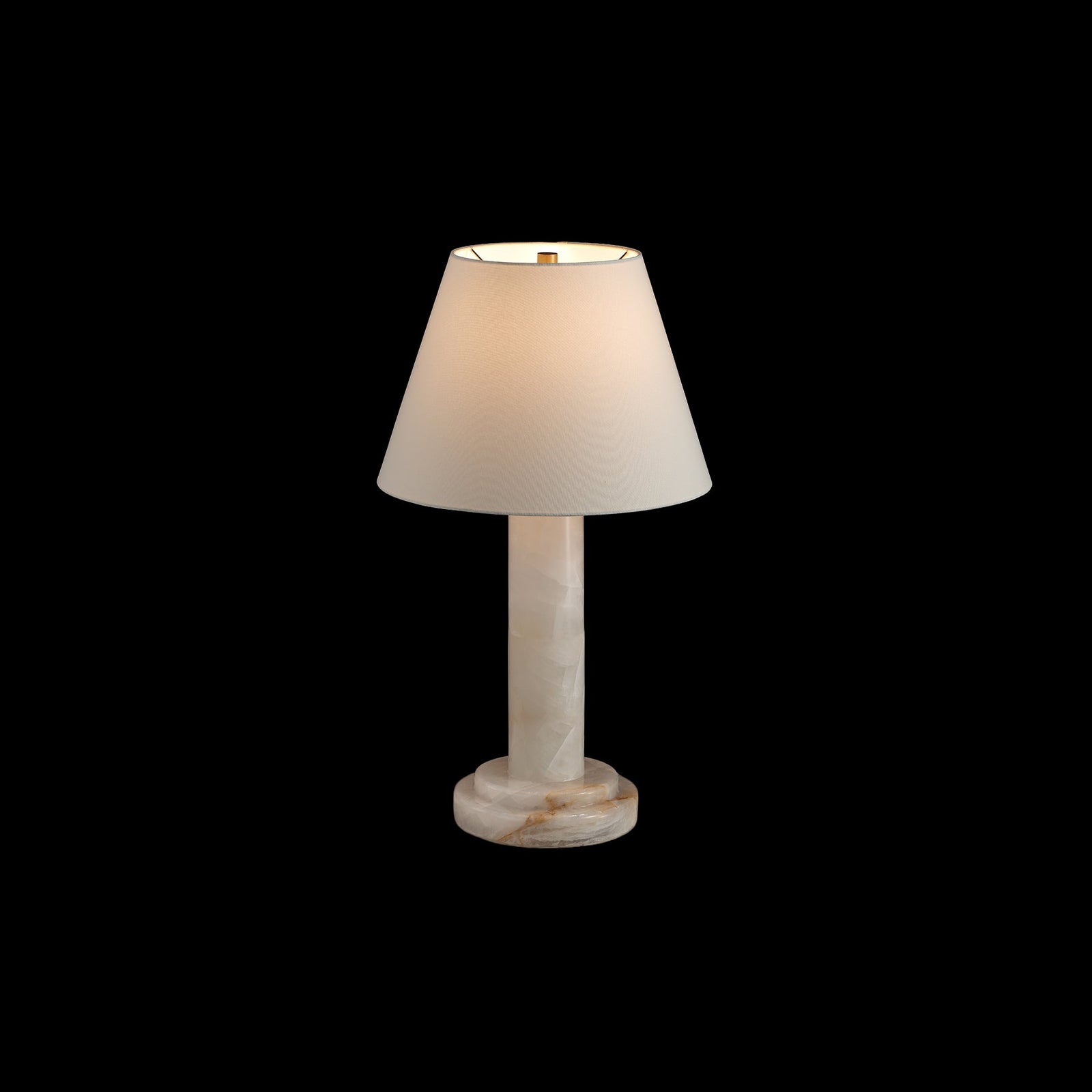 Calista Natural Calcite Column Table Lamp