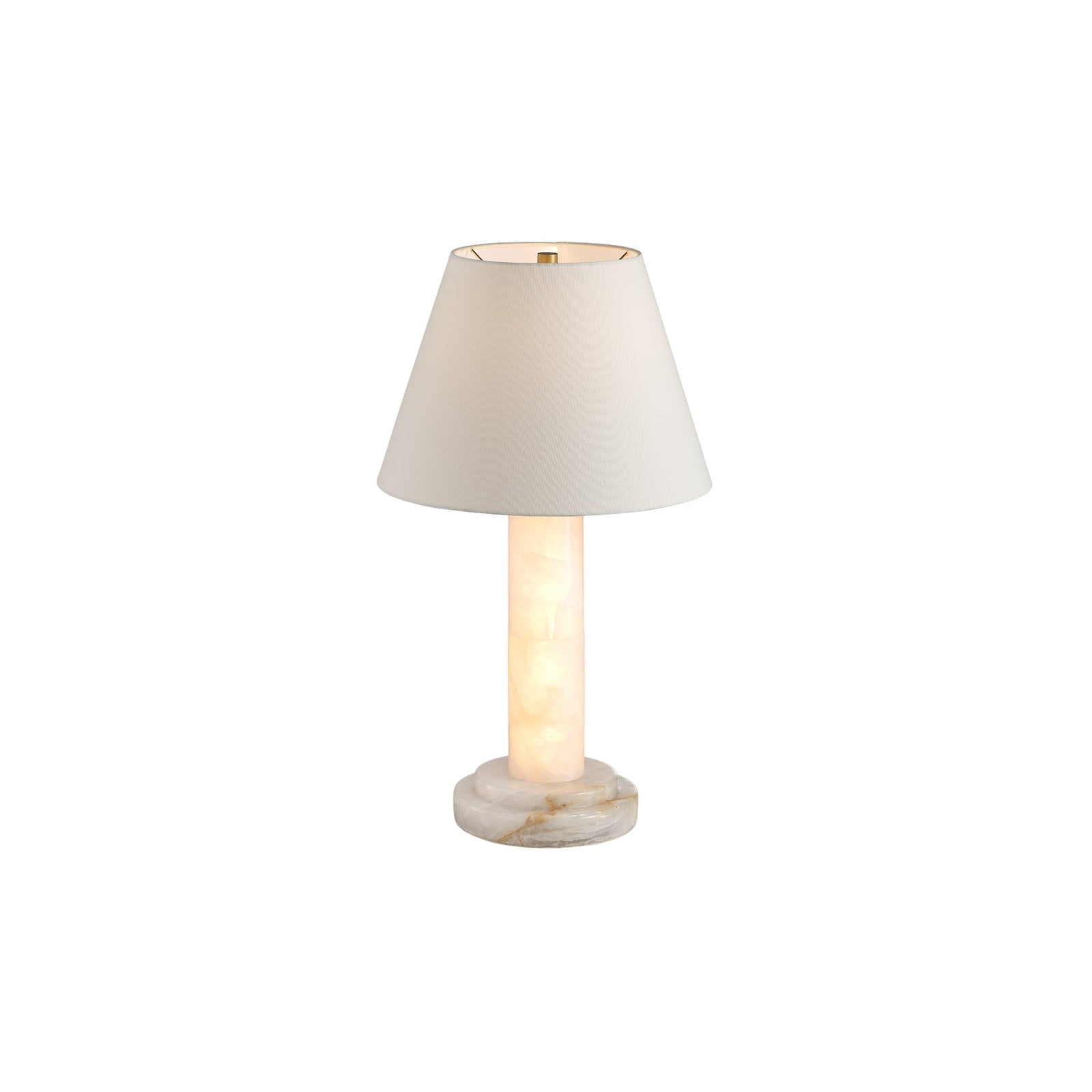 Calista Natural Calcite Column Table Lamp