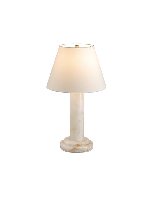 Load image into Gallery viewer, Calista Natural Calcite Column Table Lamp
