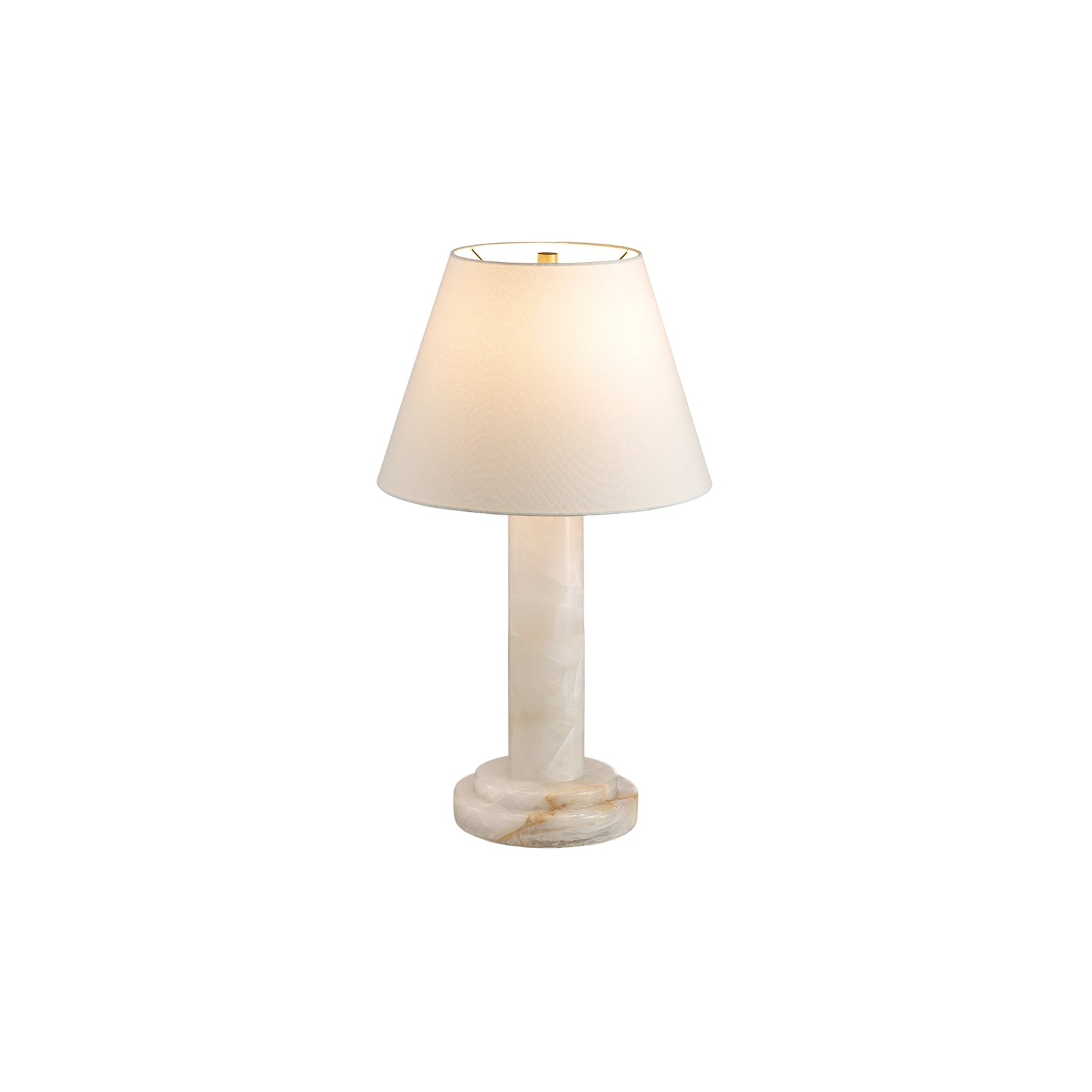 Calista Natural Calcite Column Table Lamp