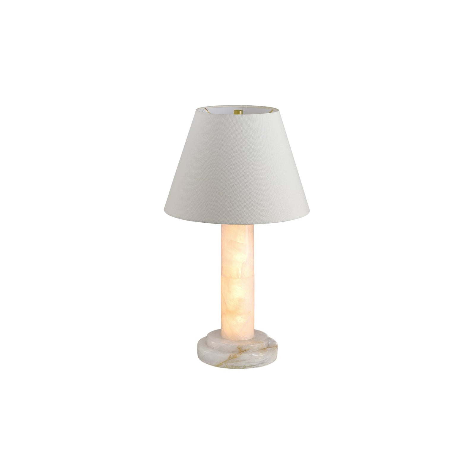 Calista Natural Calcite Column Table Lamp