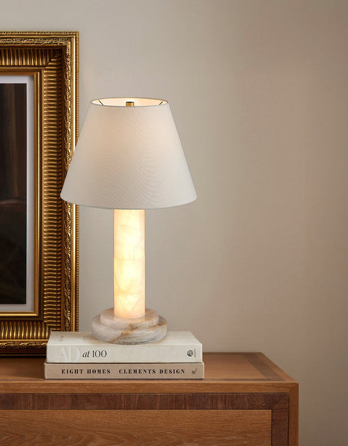Load image into Gallery viewer, Calista Natural Calcite Column Table Lamp
