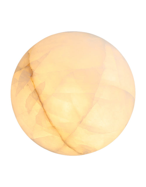 Load image into Gallery viewer, Calista Natural Calcite Stone Dome Sconce
