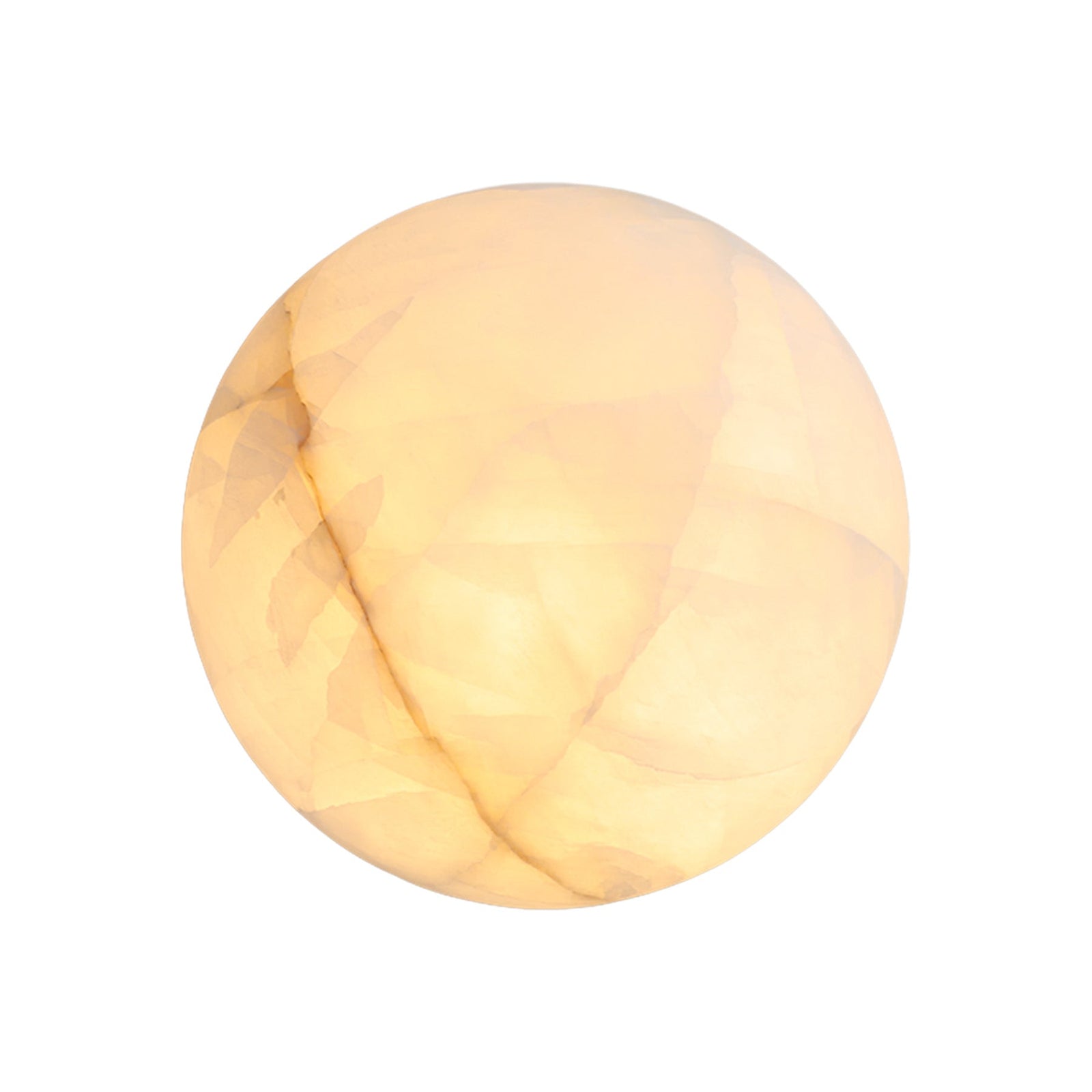 Calista Natural Calcite Stone Dome Sconce