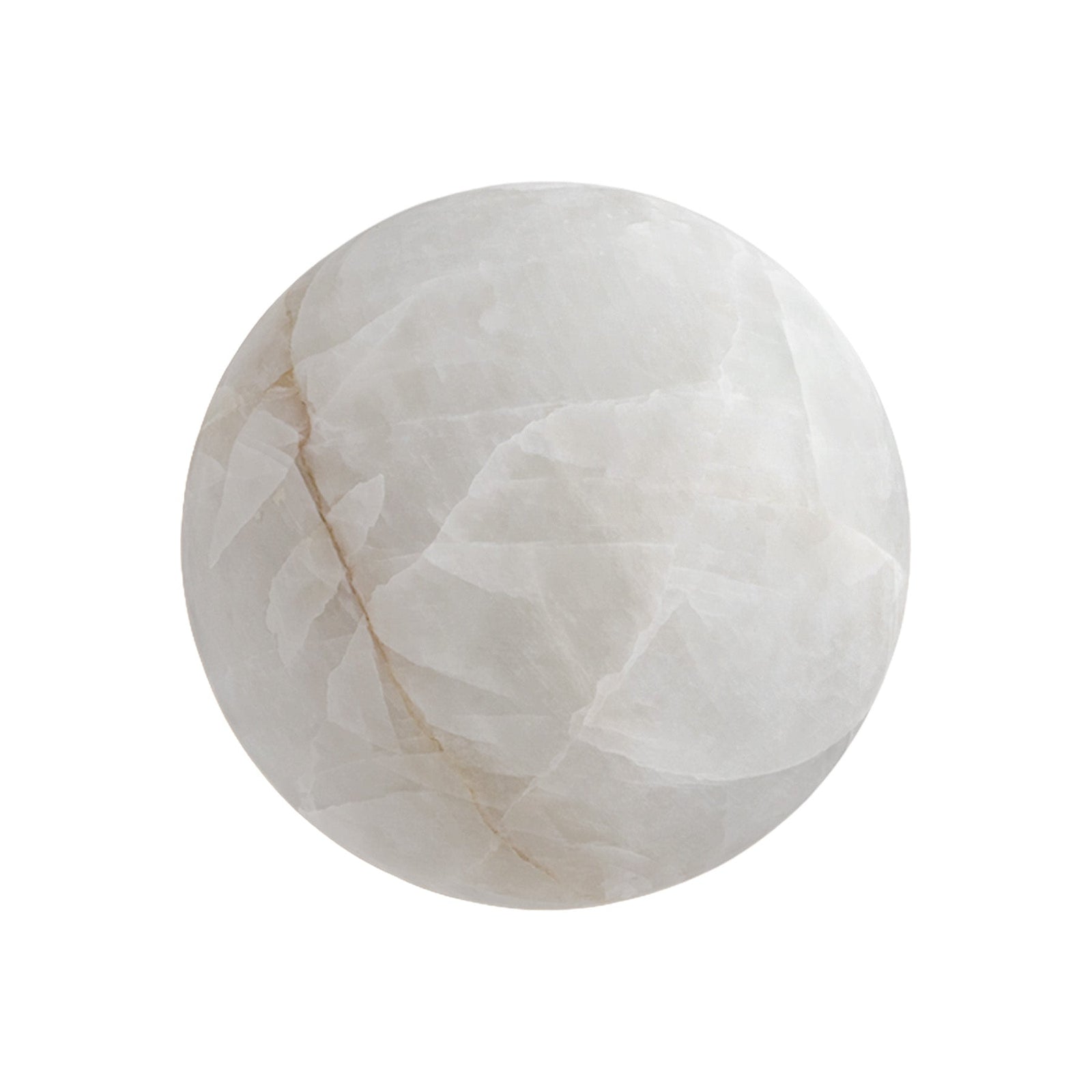 Calista Natural Calcite Stone Dome Sconce