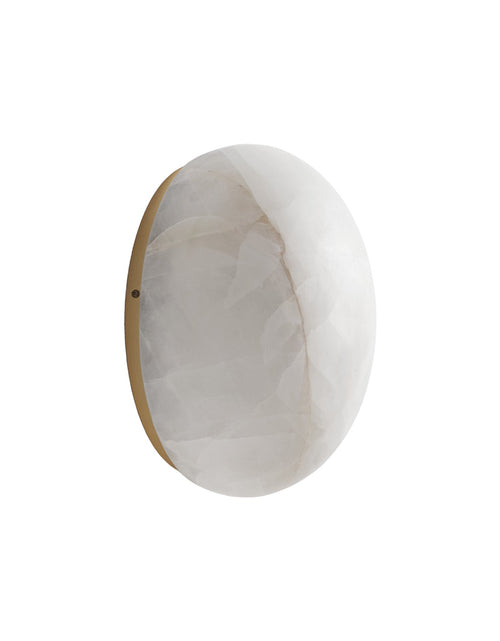 Load image into Gallery viewer, Calista Natural Calcite Stone Dome Sconce
