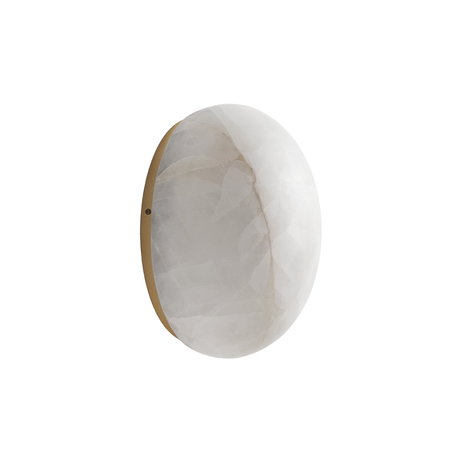 Calista Natural Calcite Stone Dome Sconce