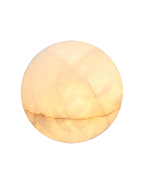 Load image into Gallery viewer, Calista Natural Calcite Stone Dome Sconce
