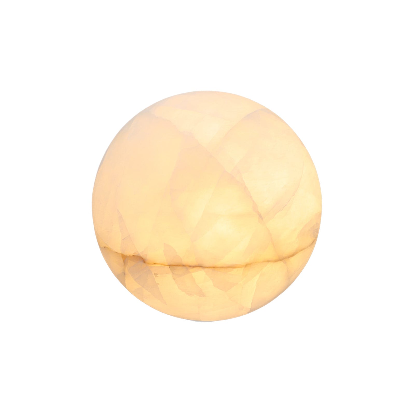 Calista Natural Calcite Stone Dome Sconce