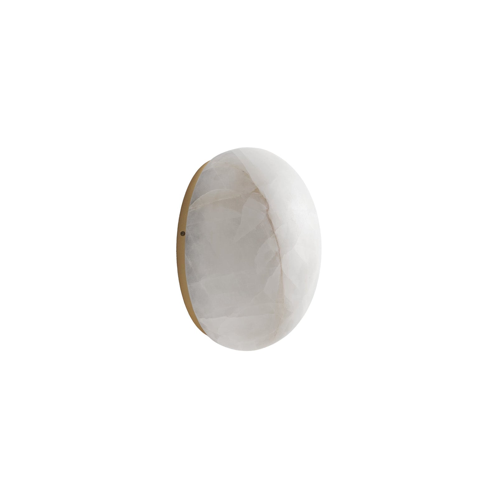 Calista Natural Calcite Stone Dome Sconce